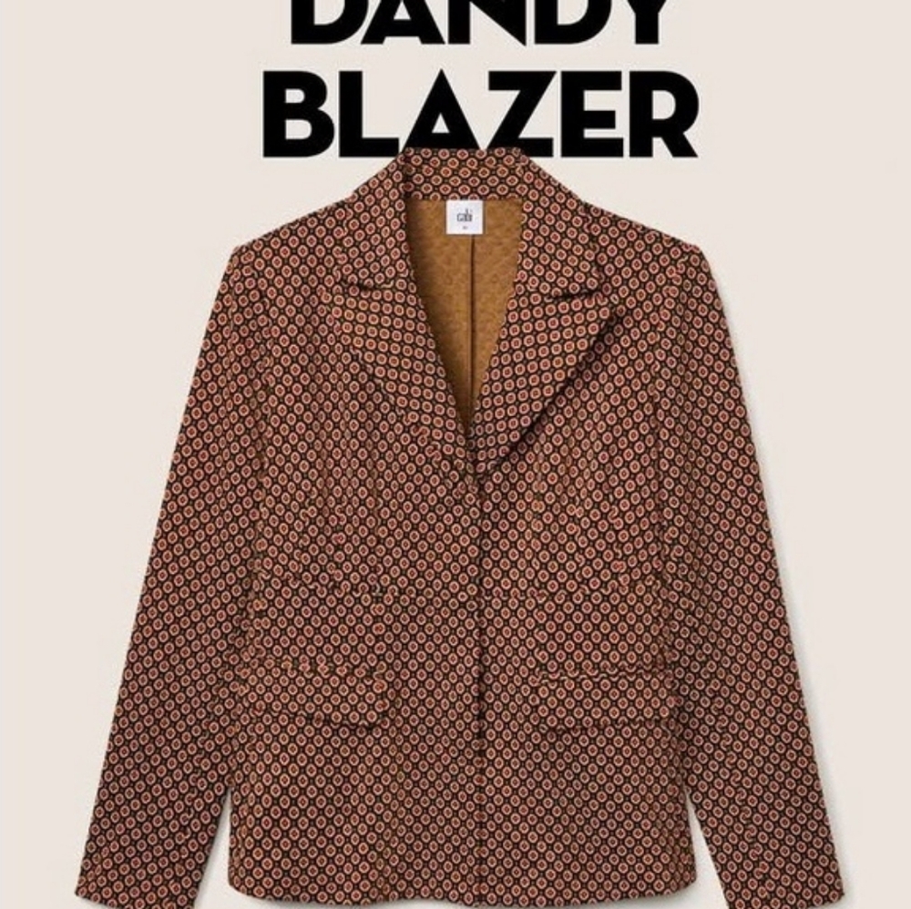 Cabi Dandy Blazer Peppercorn Nwt Size M 4677 - Picture 5 of 15